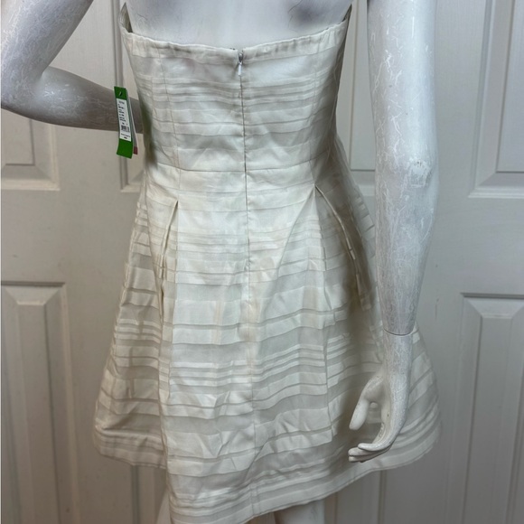 Lilly Pulitzer Resort White Wrapping Stripe Silk Organza Blossom Dress Size 6 - Picture 10 of 16